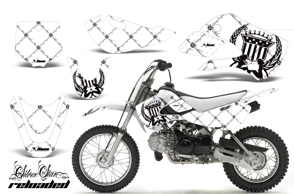 Kawasaki KLX 110 KX 65 00-09 NP Graphic Kit SSR BW